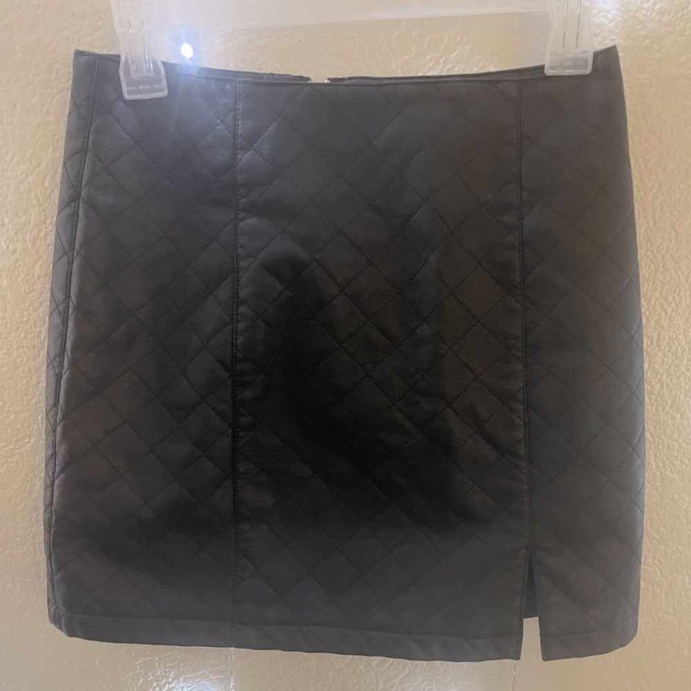 Forever 21 - Black leather mini skirt